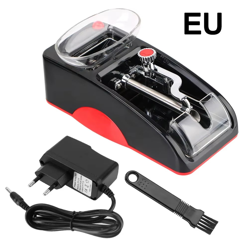 Electric Automatic Cigarette Rolling Machine Cigar Roller Smoking Tool EU Plug Injector Maker DIY Accessories