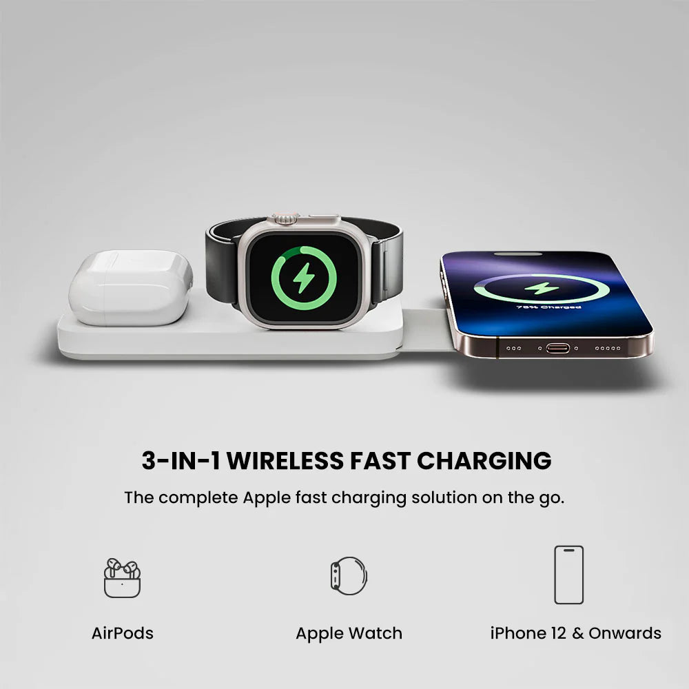 SWIV 3-In-1 Foldable Wireless Charging Station