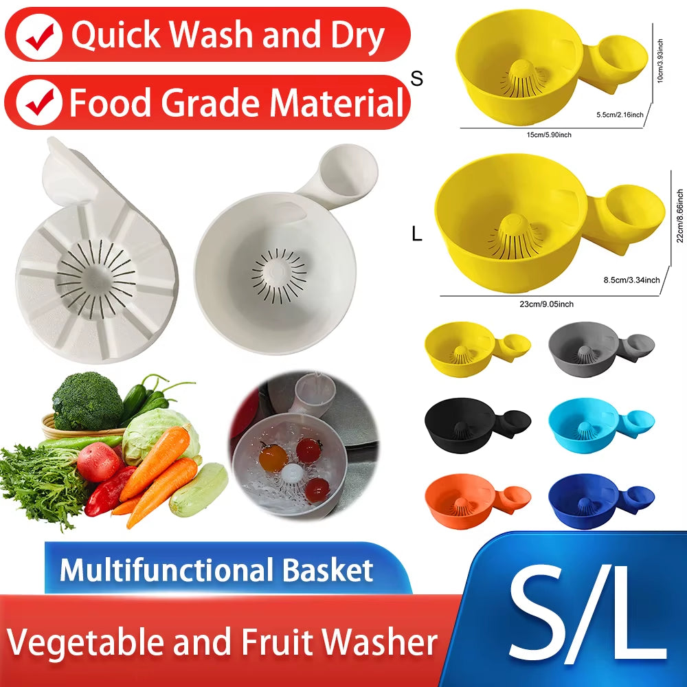 Vegetable Washer Automatic Vegetable and Fruit Washer Fruit and Vegetable Washing Basket for Kitchen