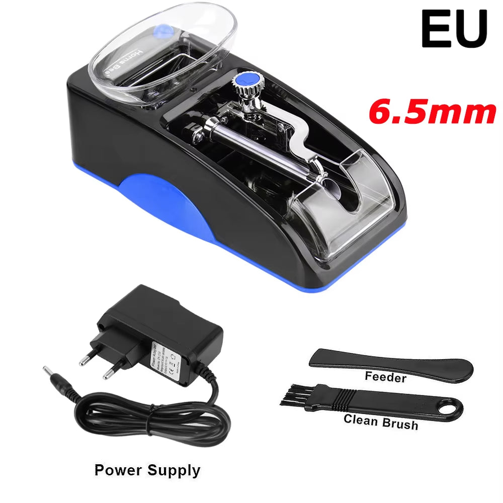 6.5/8Mm Cigarette Rolling Machine Electric Automatic Injector Maker Smoke Tool EU US Plug Tobacco Roller DIY Smoking Accessories