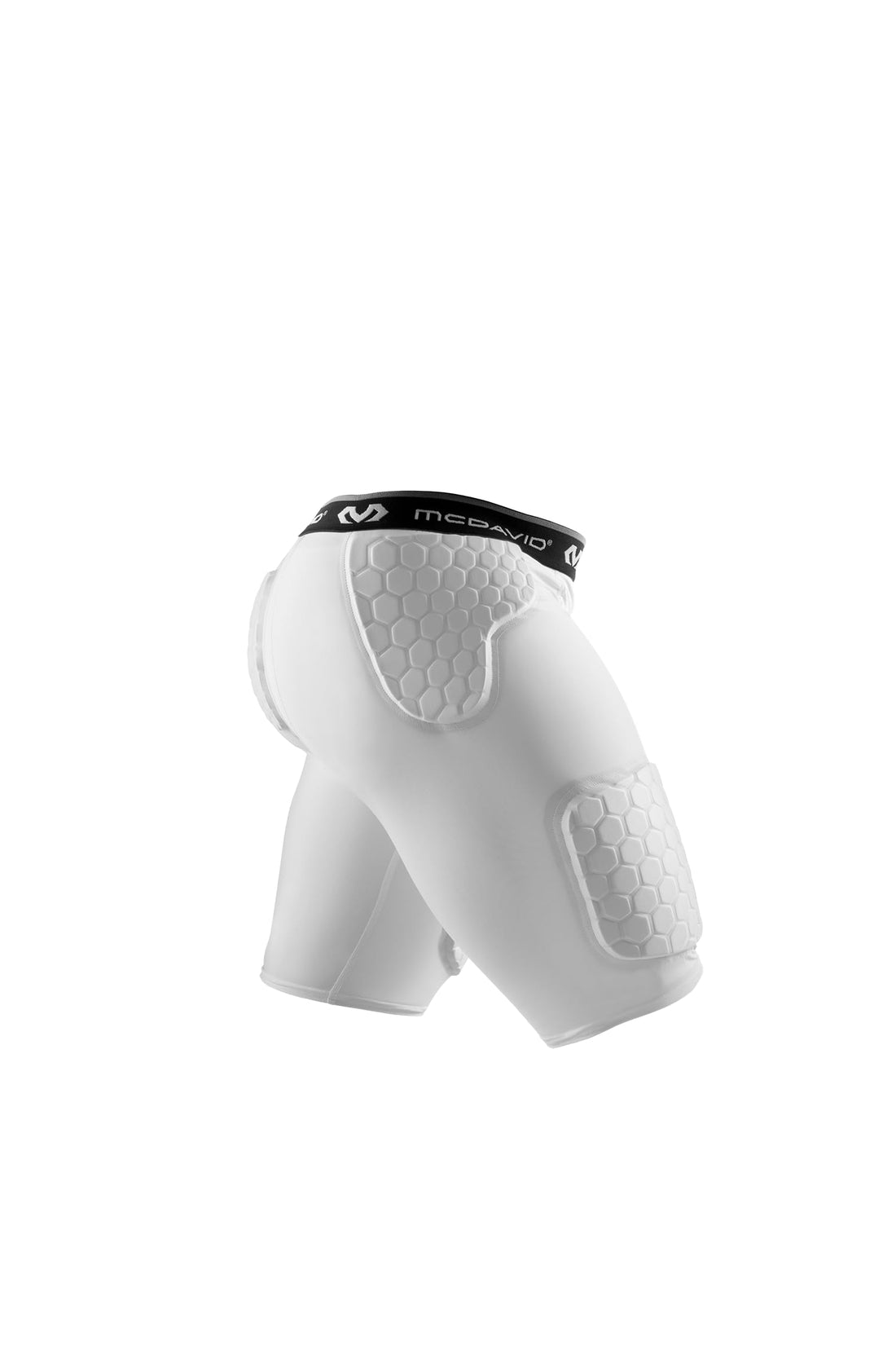 McDavid Men's Compression Shorts w/HEX Pads Dual-Density Tights w/Hip, Tailbone, Thigh Padding for w/Cup Pocket, Football