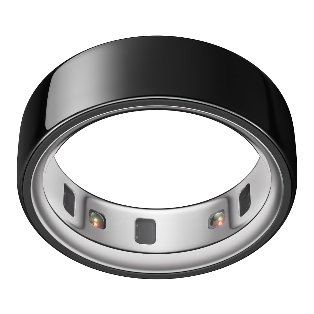 Oura Ring 4 - Brushed Silver - Size 4 - Smart Ring - Unique Sizing, Not Standard US Ring Sizes - Size First - Sleep Tracking Wearable - Heart Rate - Fitness Tracker - Up to 8 Days of Battery Life