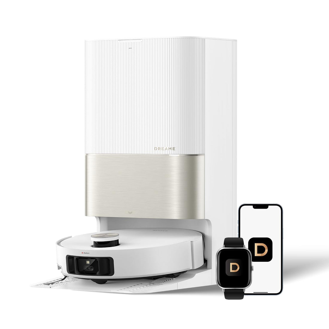 DREAME X50 Ultra Robot Vacuum and Mop with Auto-Empty and Mop Self-Cleaning, 20,000Pa Suction, Obstacle Avoidance and 360° Navigation, Corner to Edge Deep Cleaning, Detangling Brush