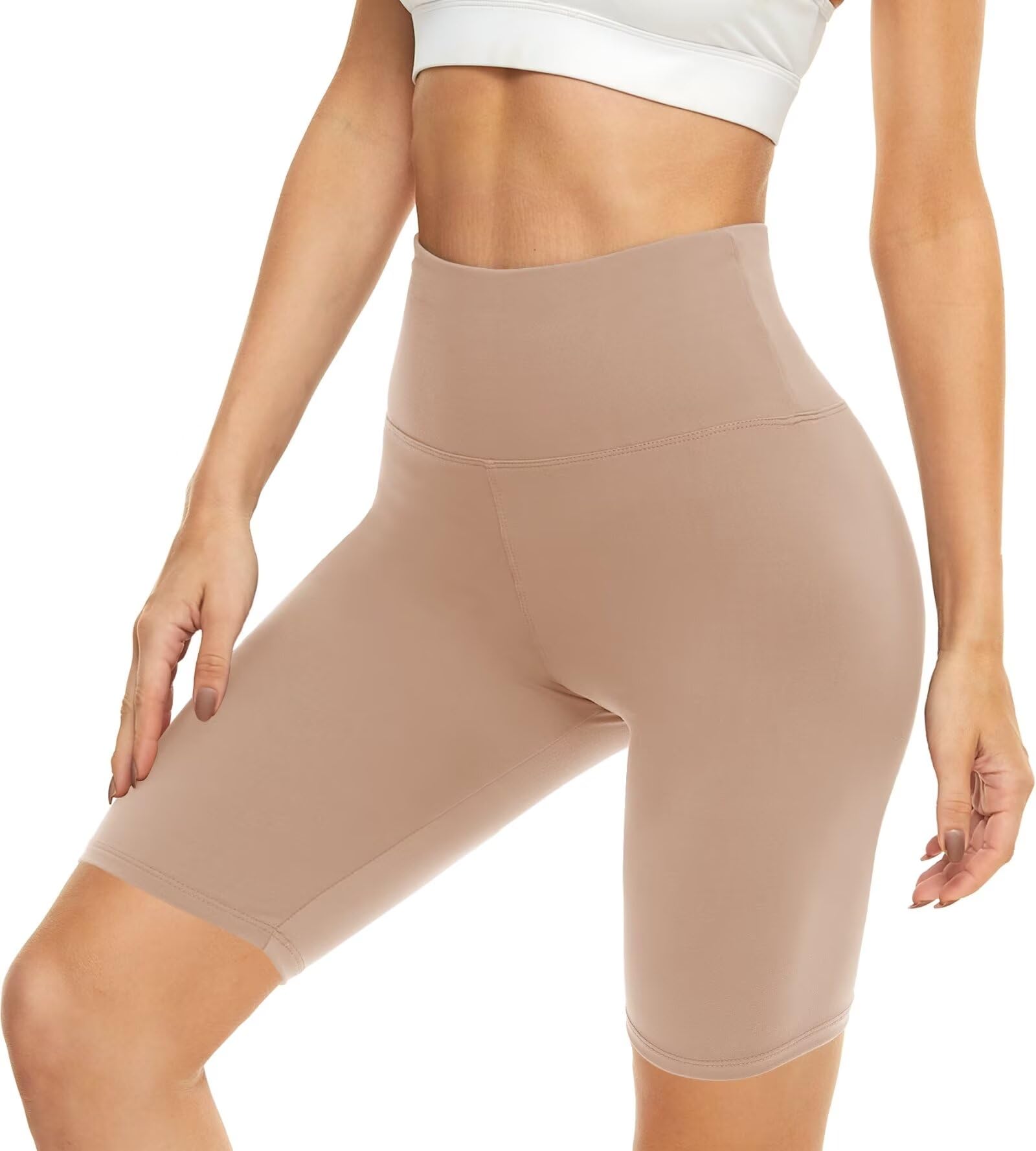 HIGHDAYS 5” Biker Shorts for Women - High Waist Tummy Control Stretch Spandex Workout Yoga Running Gym Underwear