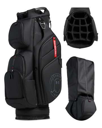 Ghost Golf Cart Bags, GT-14 - Golf Bags for Men & Women, 14-Way Dividers with Premium Materials & Magnetic Pockets - Golf Bag Capacity with 11 External Pockets