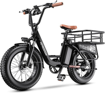 EUY Electric Bike for Adults with Peak 1500W Motor, 48V 20Ah Removable Battery Fast Ebike,Max 70Miles & 30MPH,20" x4.0 Fat Tire Commuting Electric Mountain Bike,7-Speed, Step-Thru Bicycle