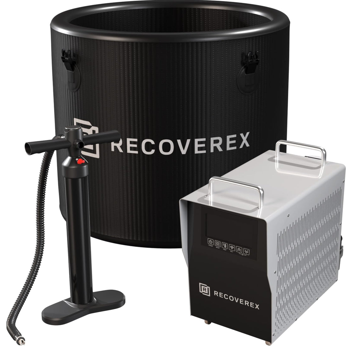 Cold Plunge Tub, 90 Gallon, 0.8 Horsepower – Heavy-Duty Ice Bath Tub for Athletes, Portable Cold Plunge Chiller with Water Treatment Kit, Immersion Therapy, WiFi Control, Backpack & Wheels