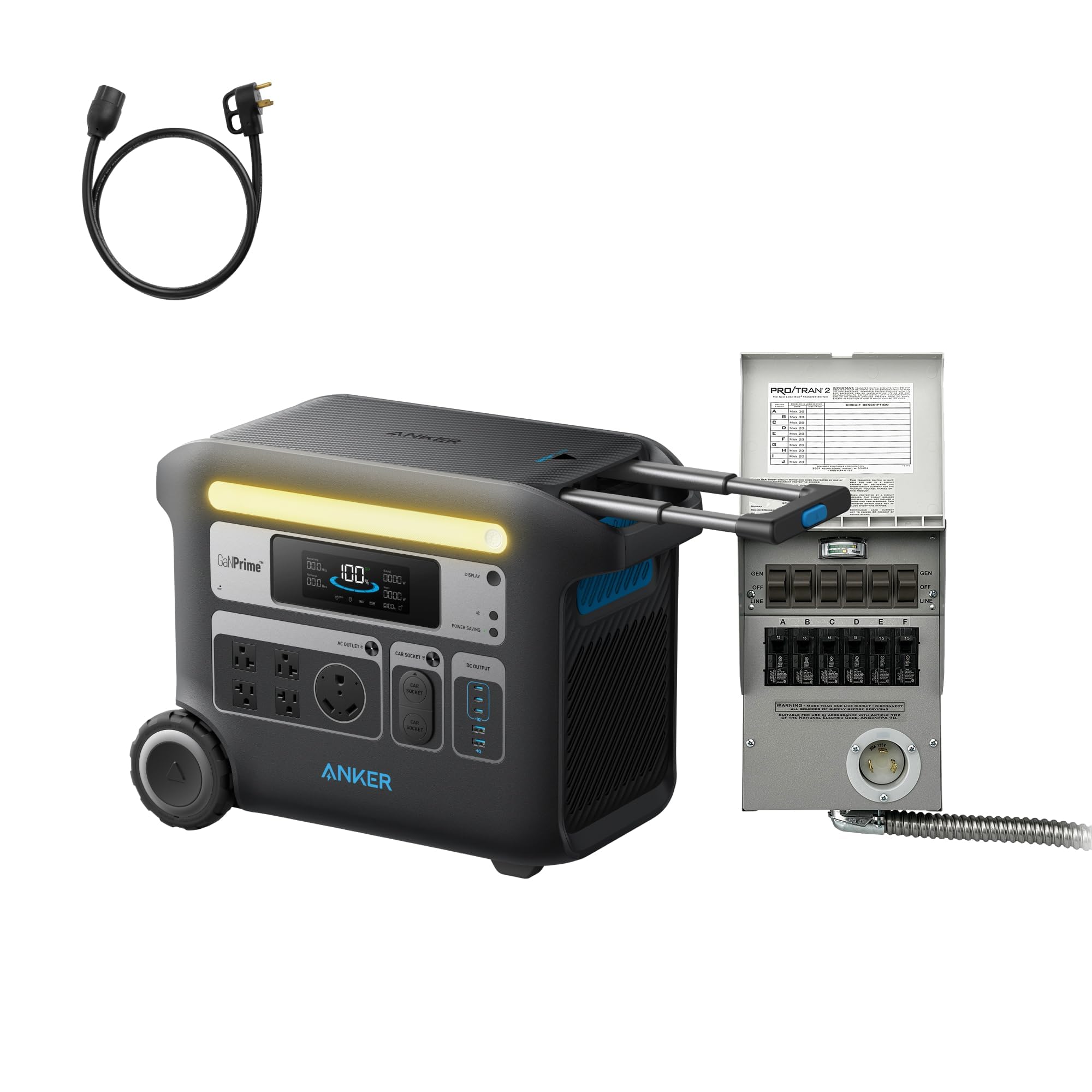 Anker SOLIX F2000 Portable Power Station, PowerHouse 767, 2400W Solar Generator, GaNPrime Battery Generators for Home Use, LiFePO4 Power Station for Outdoor Camping, and RVs (Solar Panel Optional)