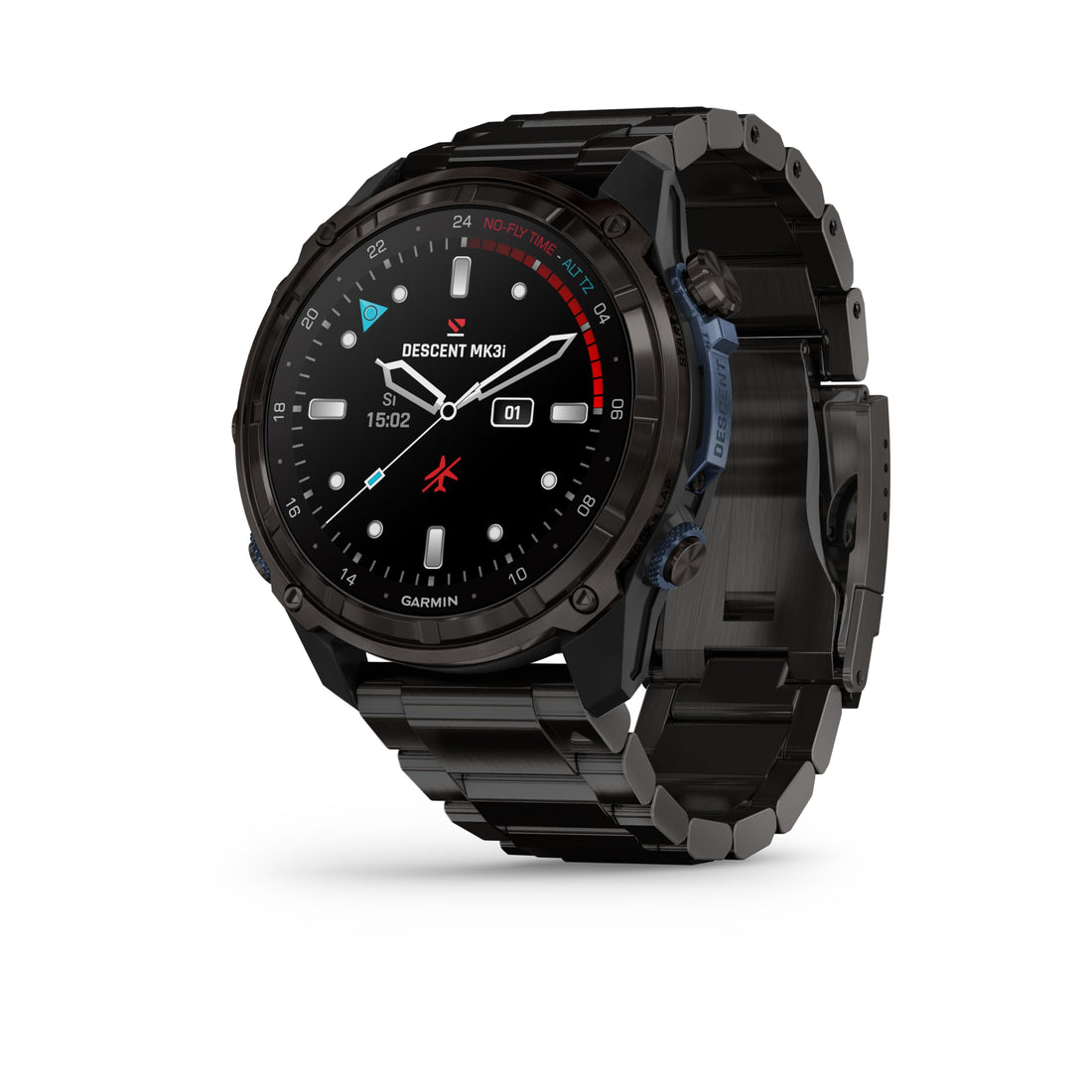 Garmin Descent™ Mk3i, Dive Computer and Multisport GPS Smartwatch, Air Integration, Black Titanium