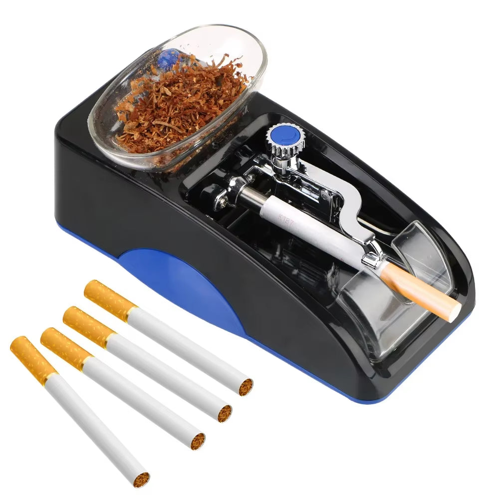 Electric Automatic Cigarette Rolling Machine Cigar Roller Smoking Tool EU Plug Injector Maker DIY Accessories