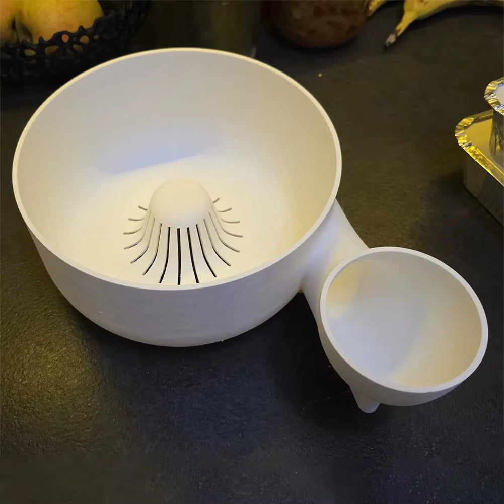 Food-Graded Fruit Wash Bowl Automatic Vegetable and Fruit Washer 3D Printing Portable Food Washing Spinner for Kitchen Draining