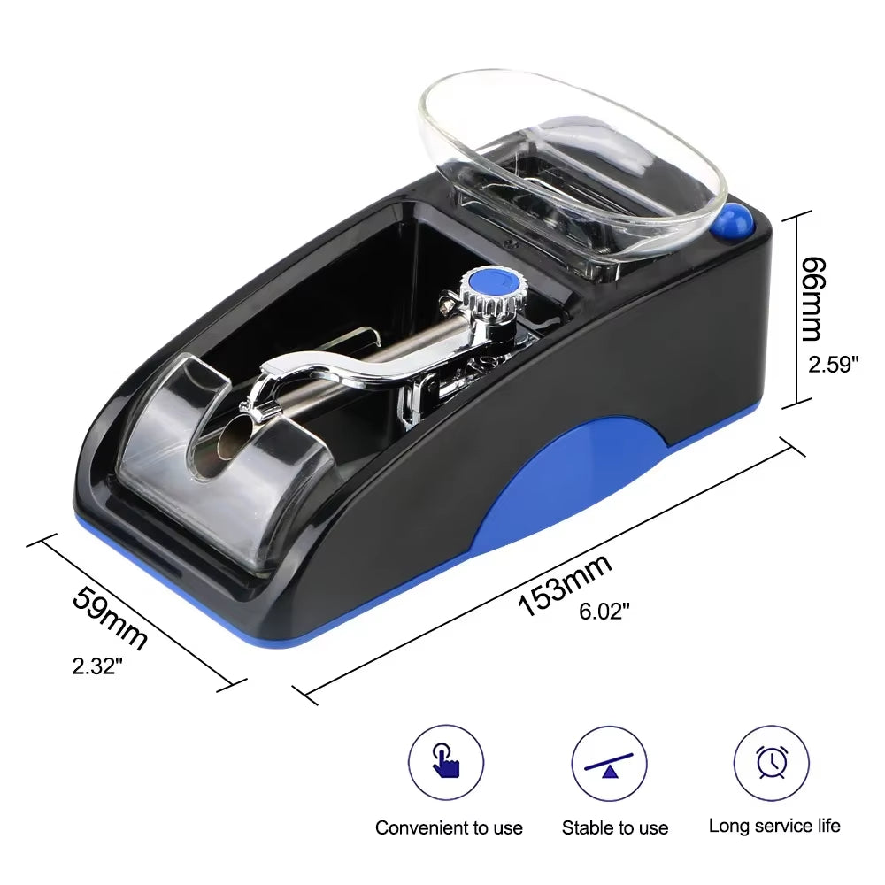 Electric Automatic Cigarette Rolling Machine Cigar Roller Smoking Tool EU Plug Injector Maker DIY Accessories