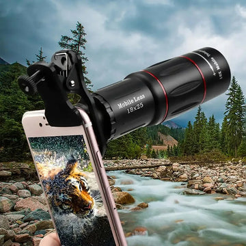 Mobile Phone 18x Telephoto Zoom Lens – Universal Clip-On Camera Lens for Long-Distance Shooting & Events