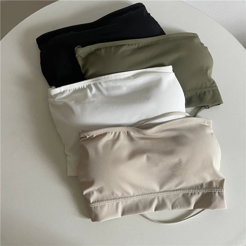 Women's Seamless Ice Silk Tube Top