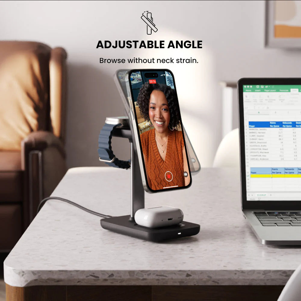 TRIO 3-In-1 Wireless Charging Station