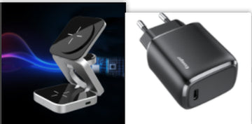 3 in 1 Foldable Wireless Charger Station Magnetic Wireless Charging for Multiple Devices