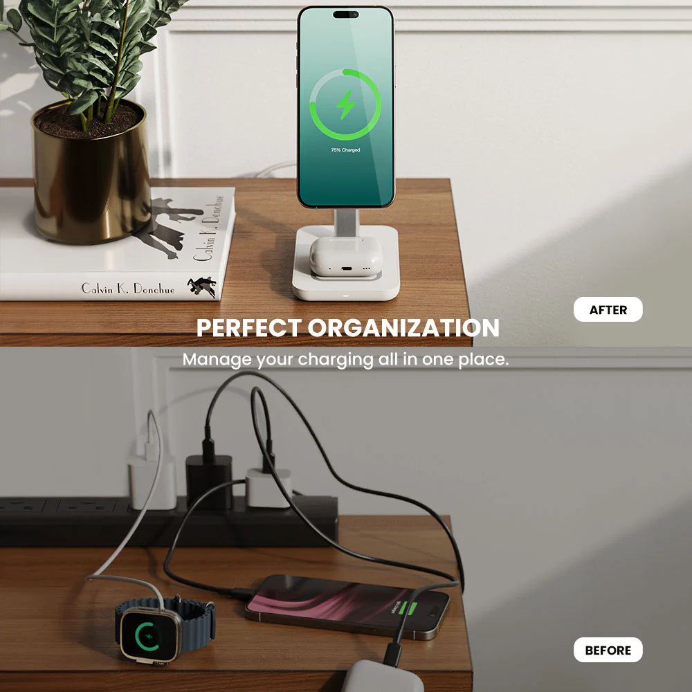 TRIO 3-In-1 Wireless Charging Station