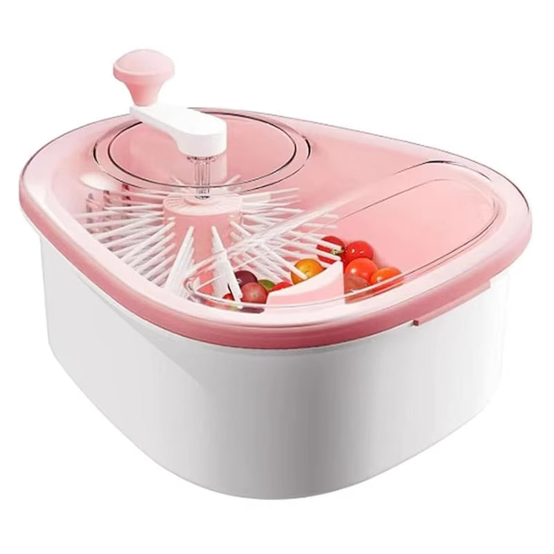 -FQYL Portable Fruit and Vegetable Washer with Brush, Fruit Washing Bowl for Easy Cleaning