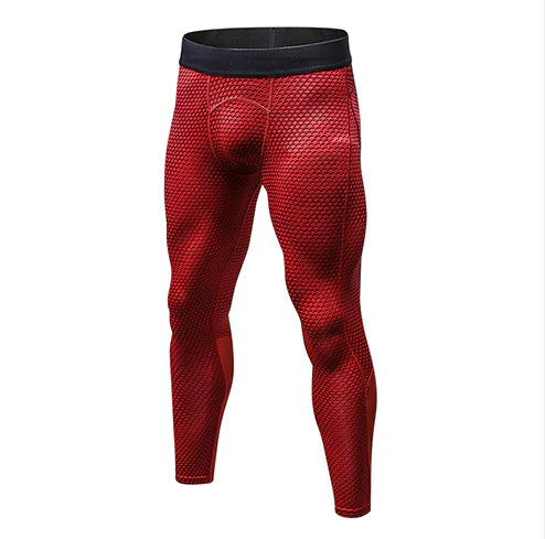 Men's 3D Printed Quick-Dry Fitness Running Pants
